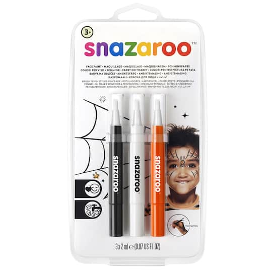 Snazaroo&#x2122; Face Paint Brush Pen Set, Halloween 